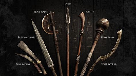 assassin's creed origins weapons list.